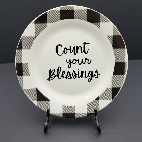 Royal Norfolk Count Your Blessings Salad Plates Gather Together Dessert Plates - Picture 3 of 6